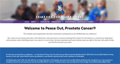 Desktop Screenshot of peaceoutprostatecancer.org