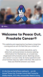 Mobile Screenshot of peaceoutprostatecancer.org