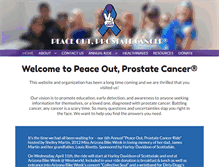 Tablet Screenshot of peaceoutprostatecancer.org